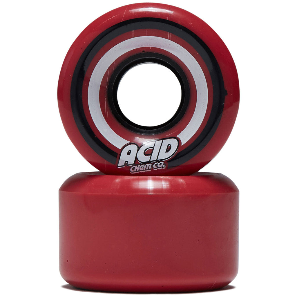 Acid Pods 86a Conical Skateboard Wheels - Red - 55mm
