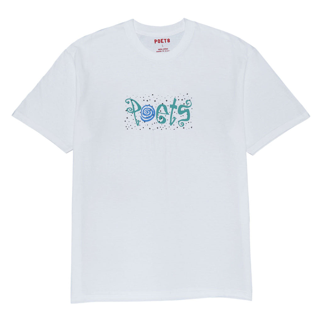 Poets Clique Screened T-Shirt - White