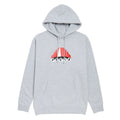 Poets Devo Screened Hoodie - Heather Grey