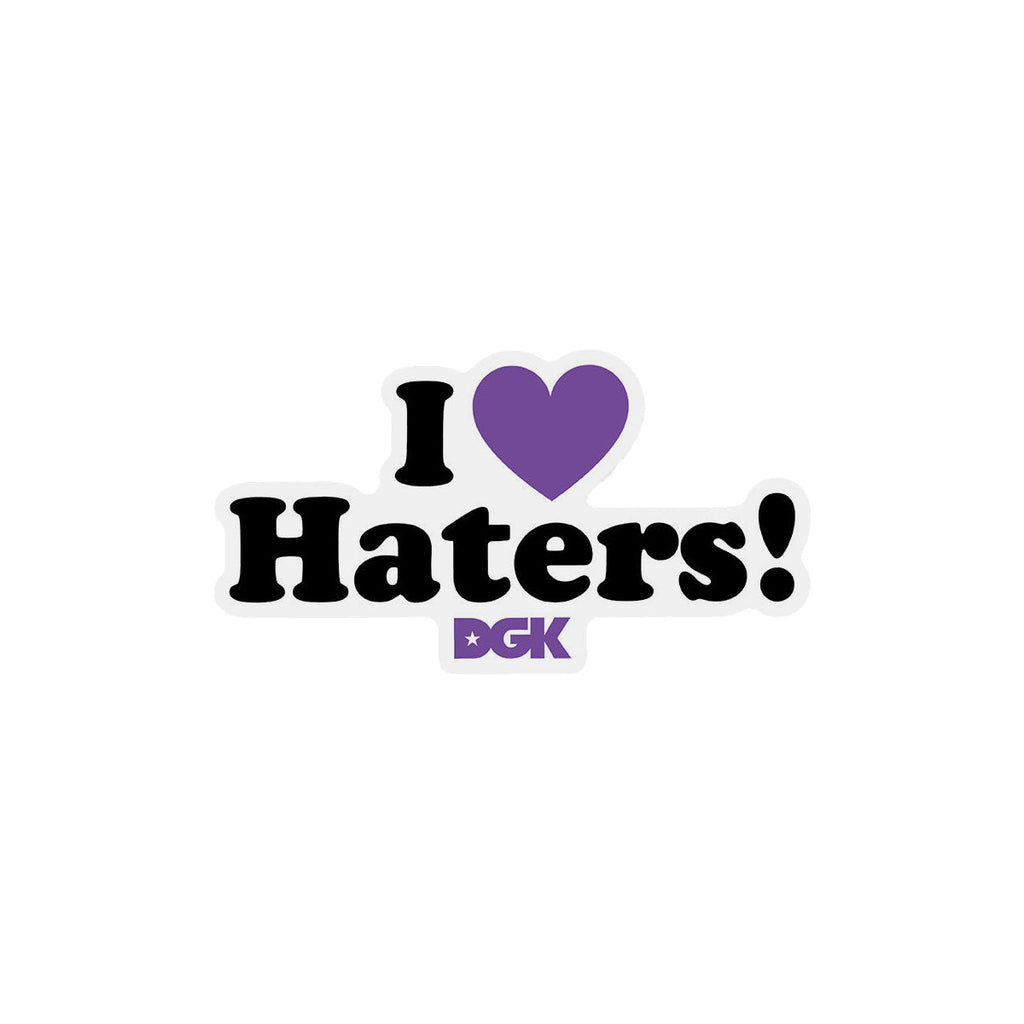 DGK Haters Sticker - Black