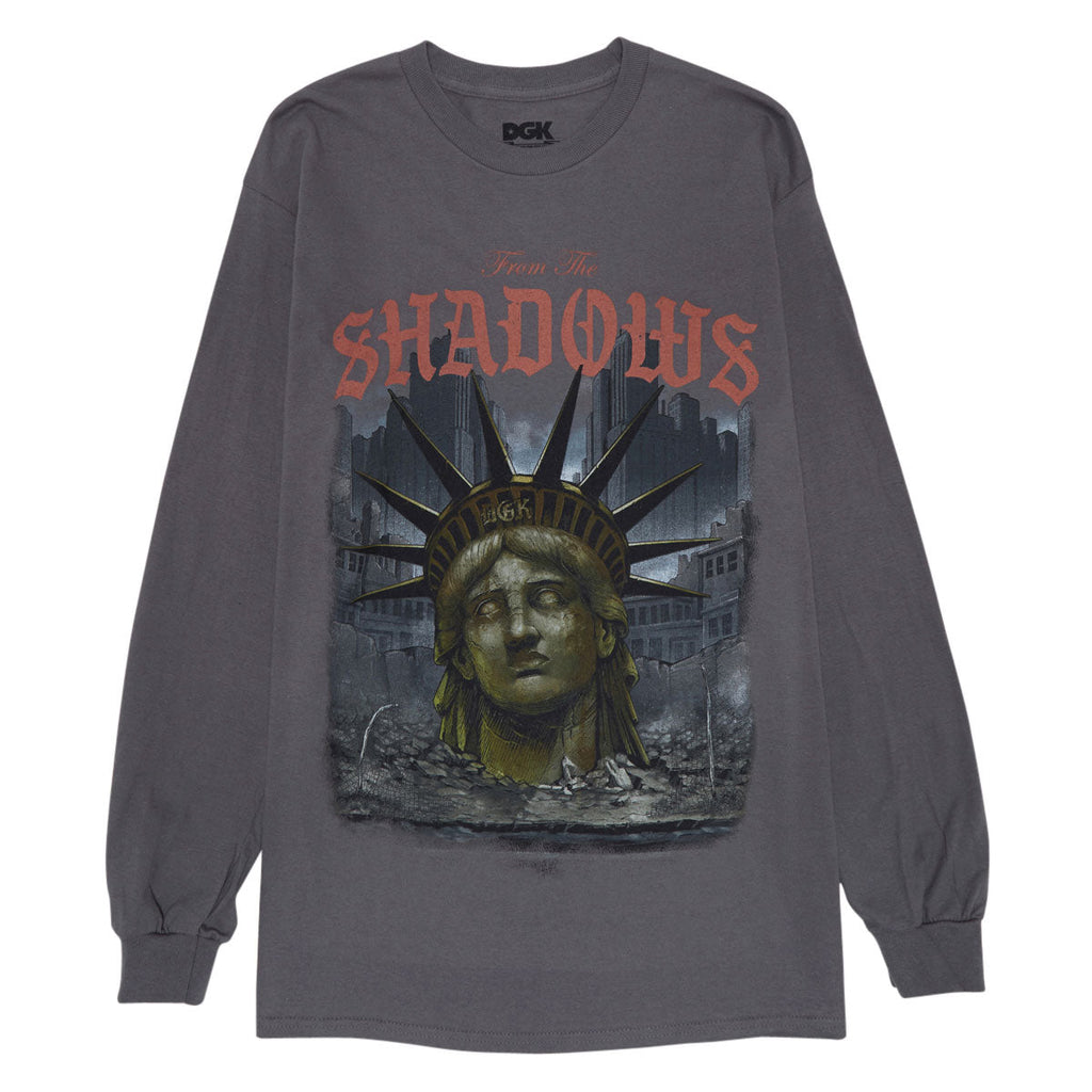 DGK Shadows Long Sleeve T-Shirt - Charcoal