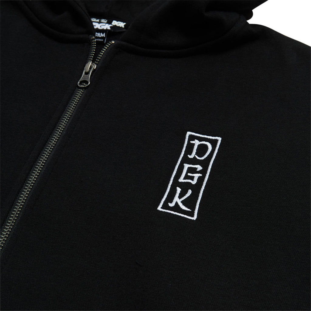 DGK Roamer Zip Up Hoodie - Black