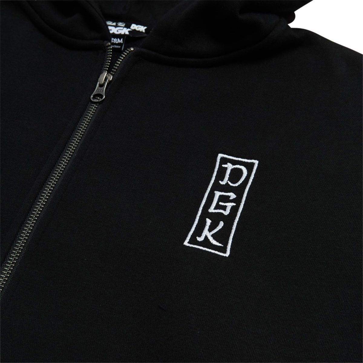 DGK Roamer Zip Up Hoodie - Black