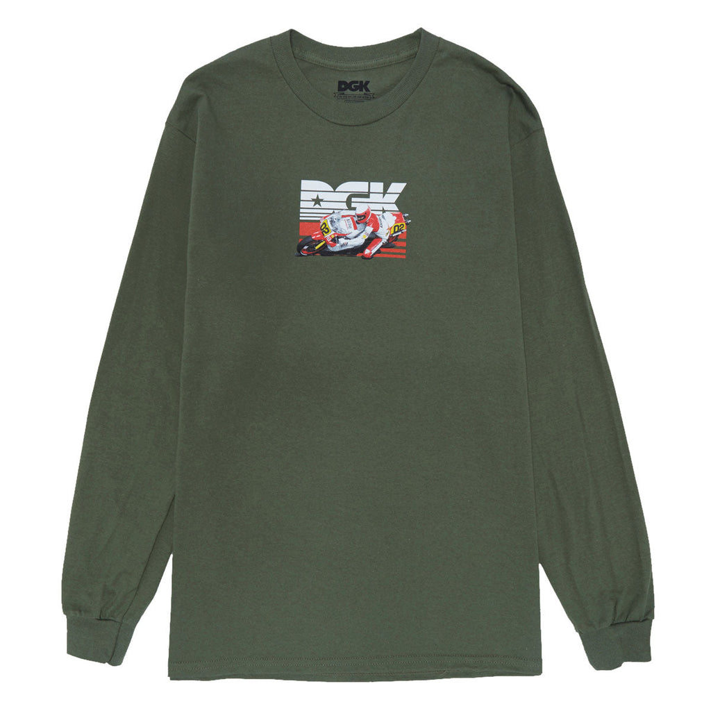 DGK Two Stroke Long Sleeve T-Shirt - Military Green