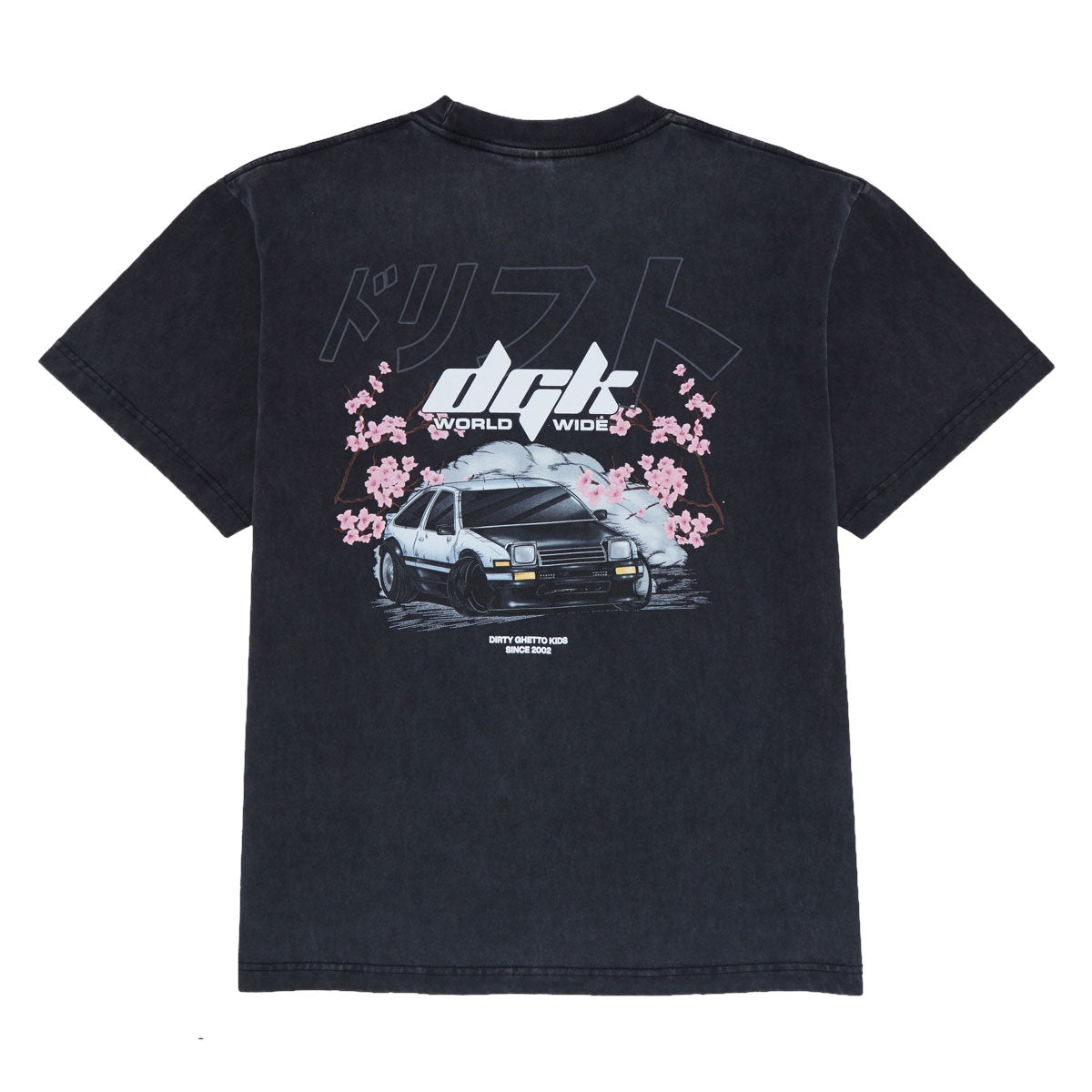 DGK Kanji Drift Boxy Fit T-Shirt - Vintage Black