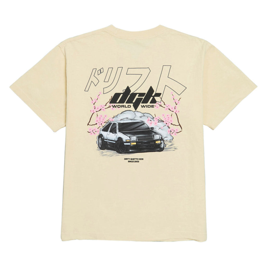 DGK Kanji Drift Boxy Fit T-Shirt - Cream