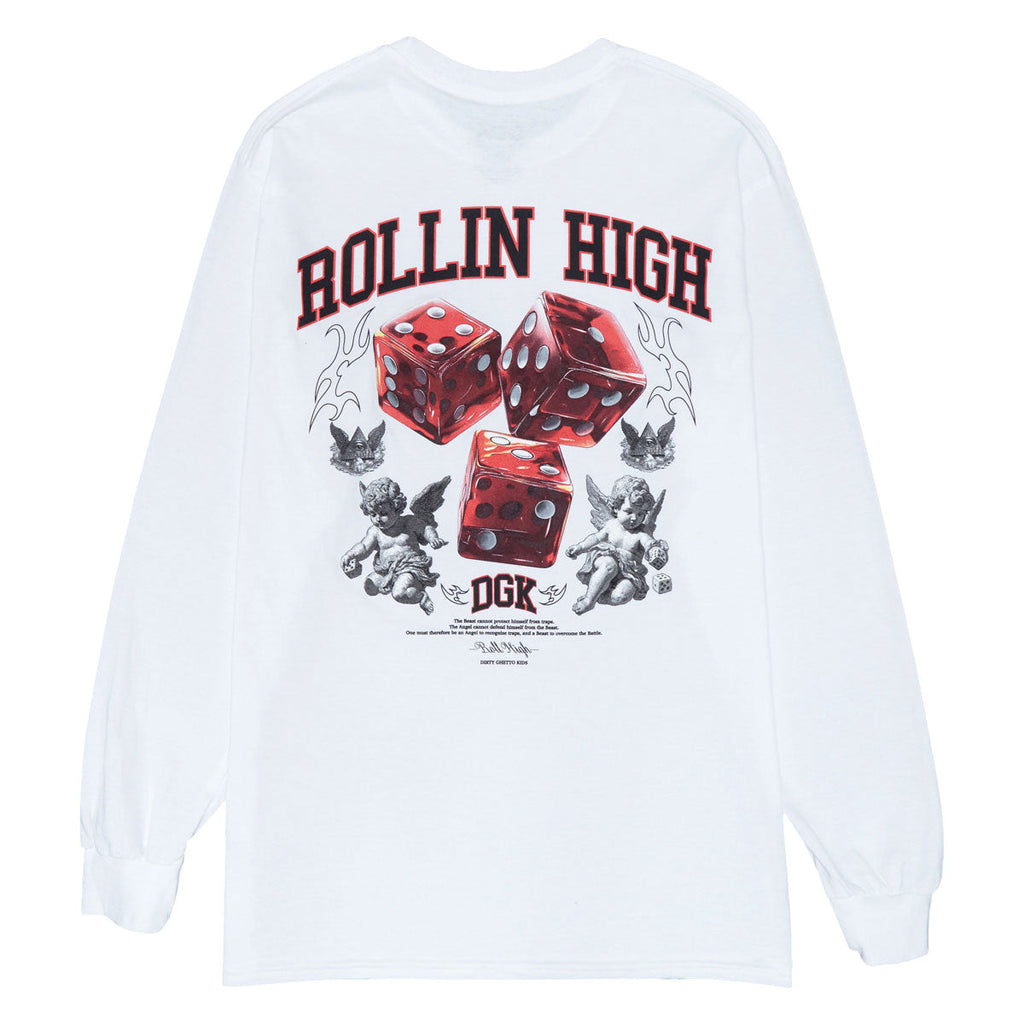 DGK No Traps Long Sleeve T-Shirt - White
