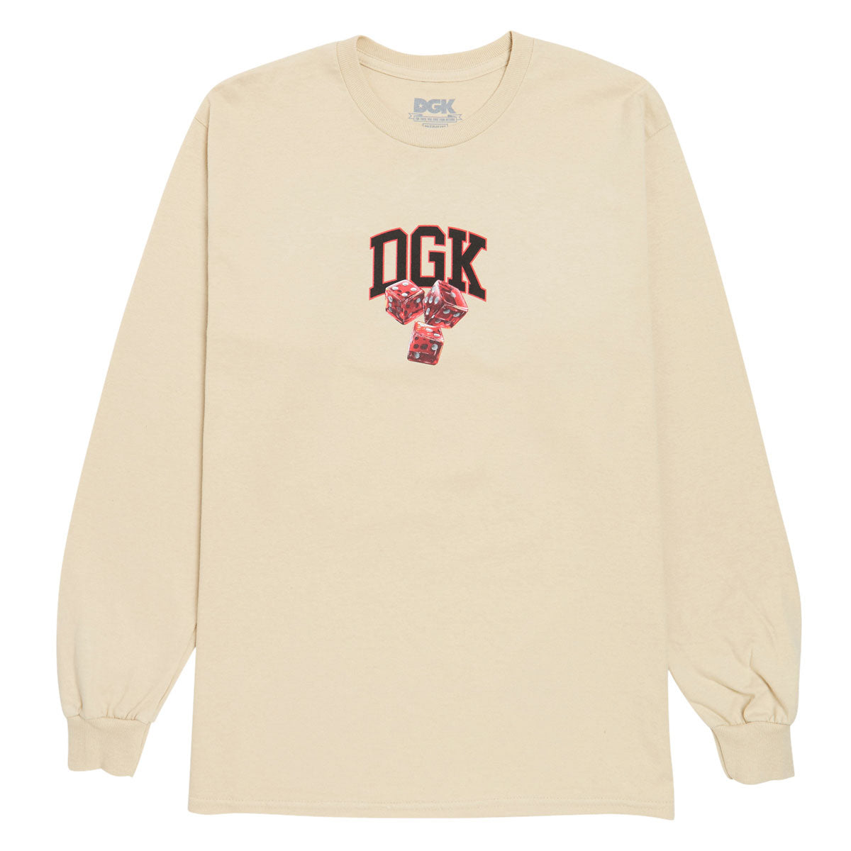 DGK No Traps Long Sleeve T-Shirt - Sand