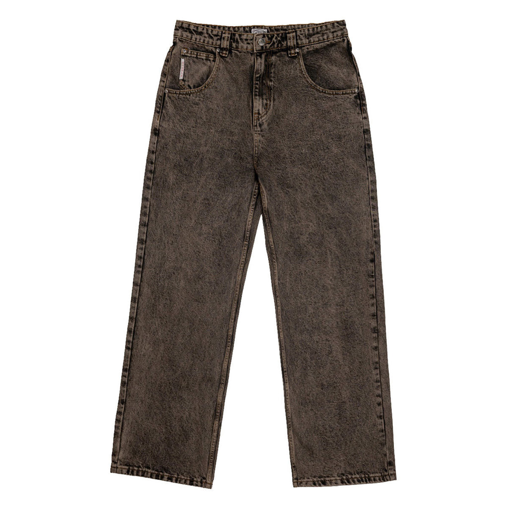 Hoddle Routine Straight Cut Jeans - Brown