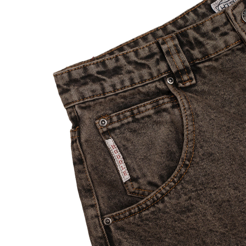 Hoddle Routine Straight Cut Jeans - Brown