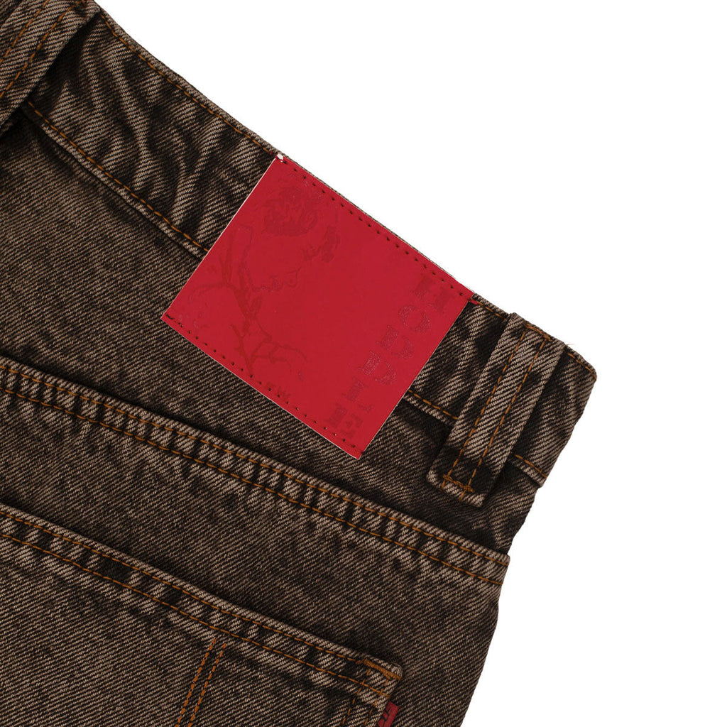 Hoddle Routine Straight Cut Jeans - Brown