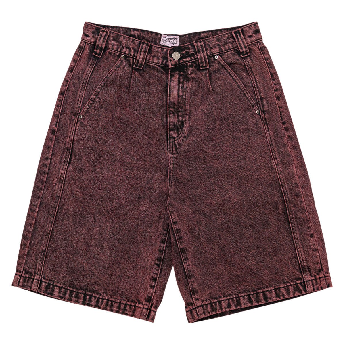 Hoddle Denim Bermuda Shorts - Wine