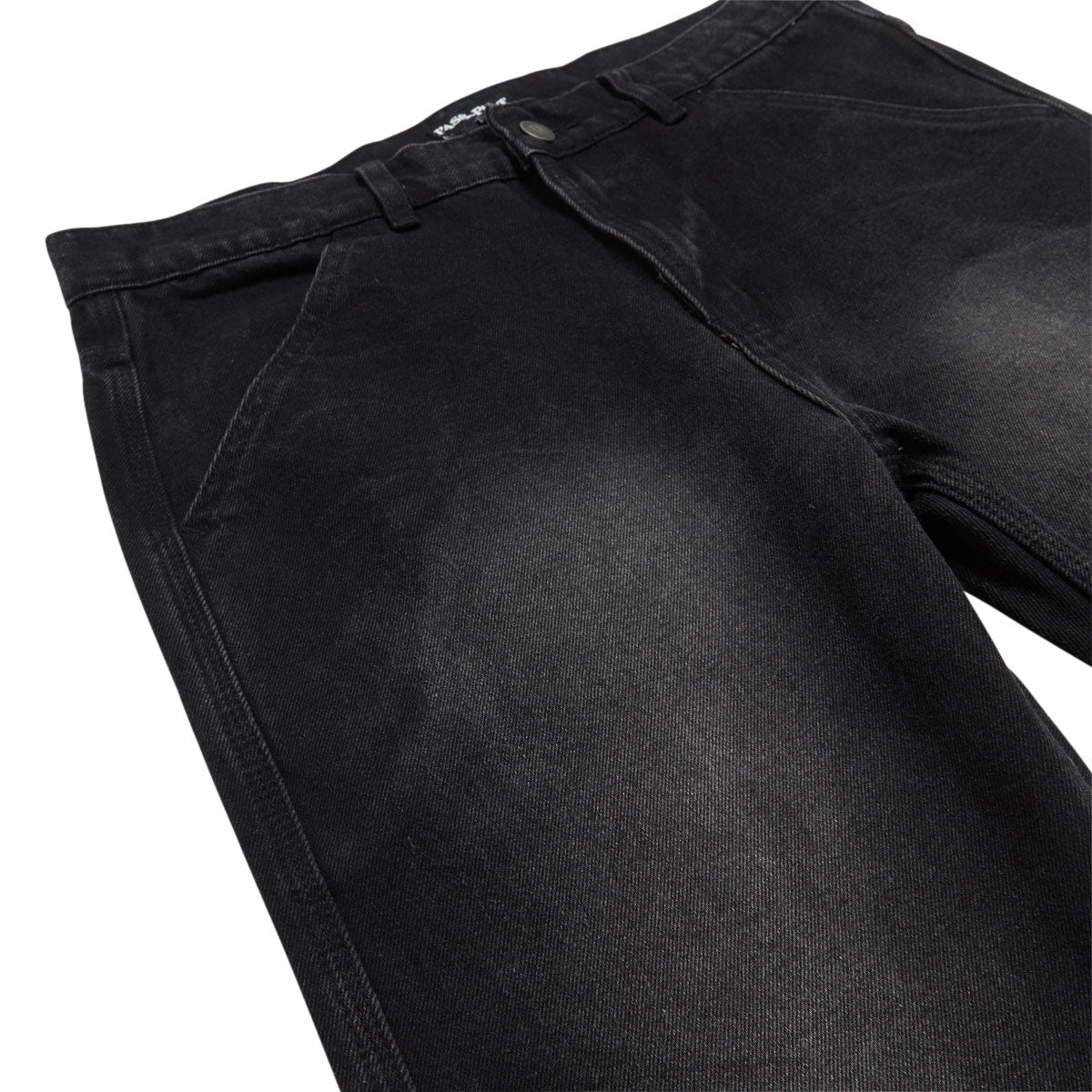 Passport Calligraphy Workers Club Straight Leg Jeans - Faded Wash Black