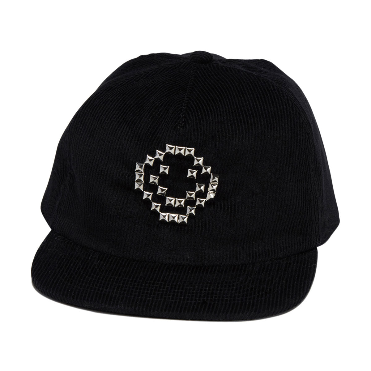 Loosey Smiley Studded Snapback Hat - Black