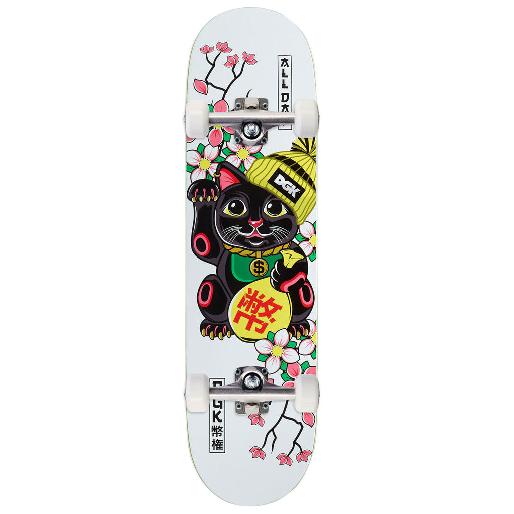 DGK Lucky Cat Skateboard Complete - White - 8.25"