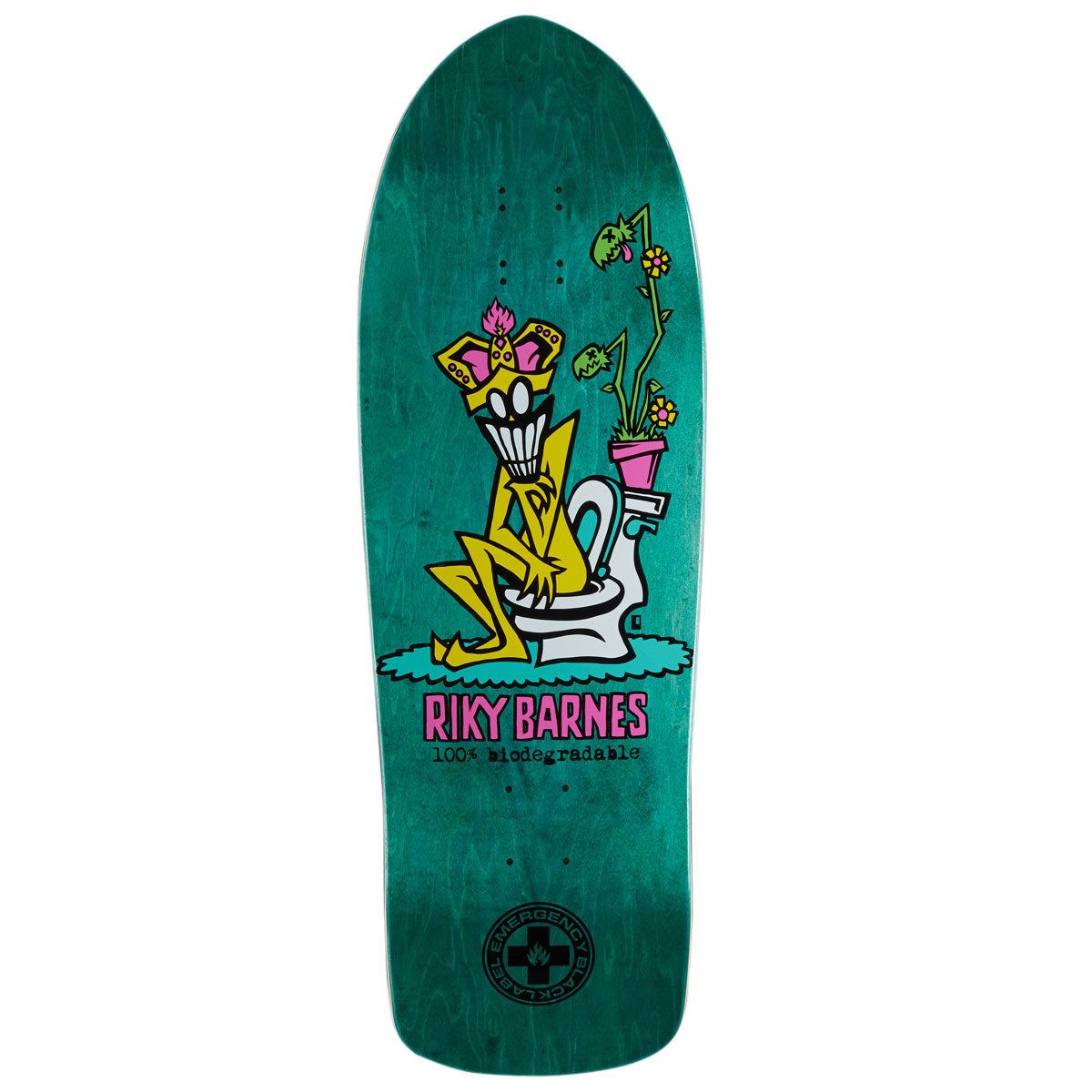 Black Label Riky Barnes 100% Biodegradable Skateboard Deck - 10.25"