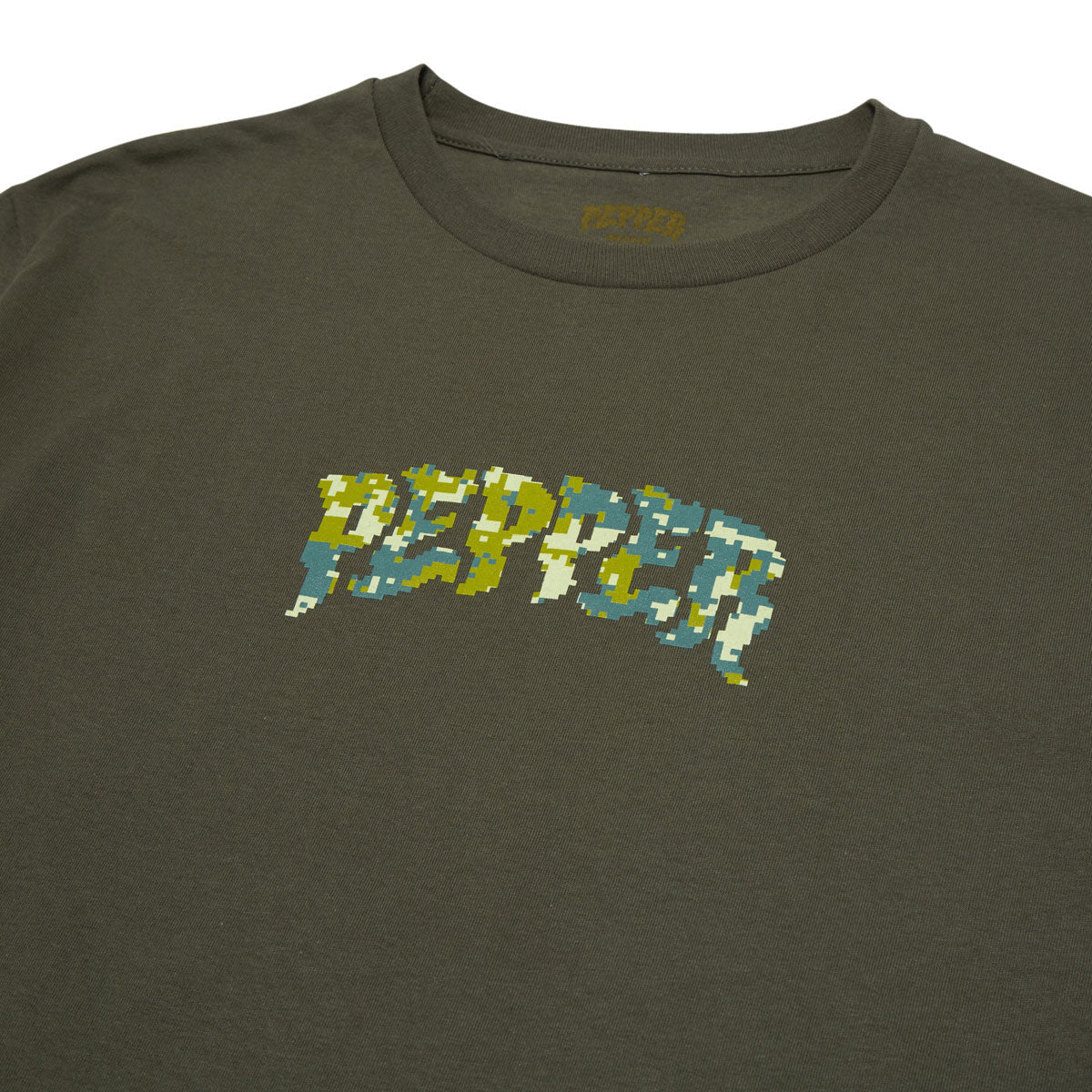 Pepper 8 Bit Camo T-Shirt - Forest