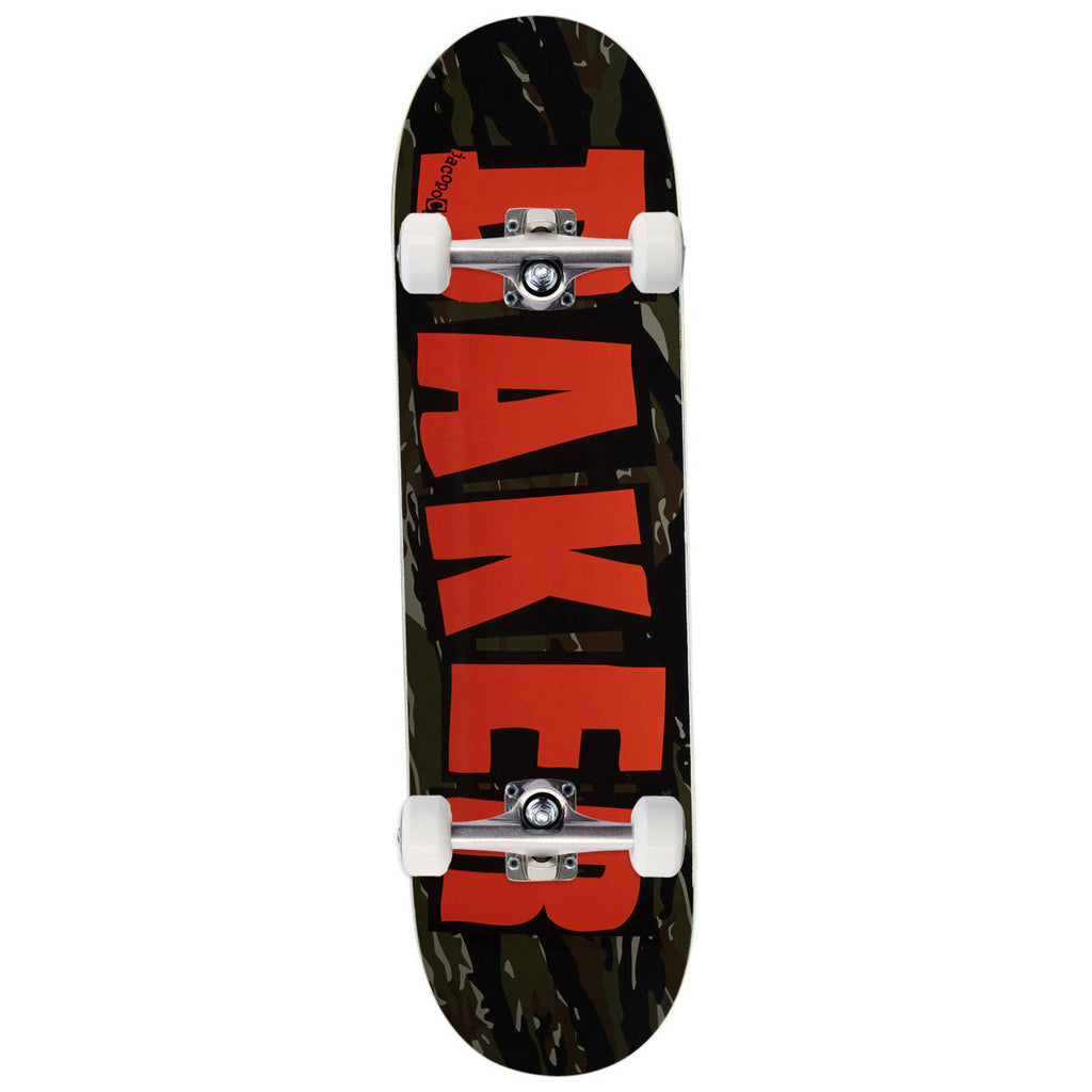 Baker Jacopo Carozzi Brand Logo Twin Skateboard Complete - Tiger Stripe Camo - 8.38"