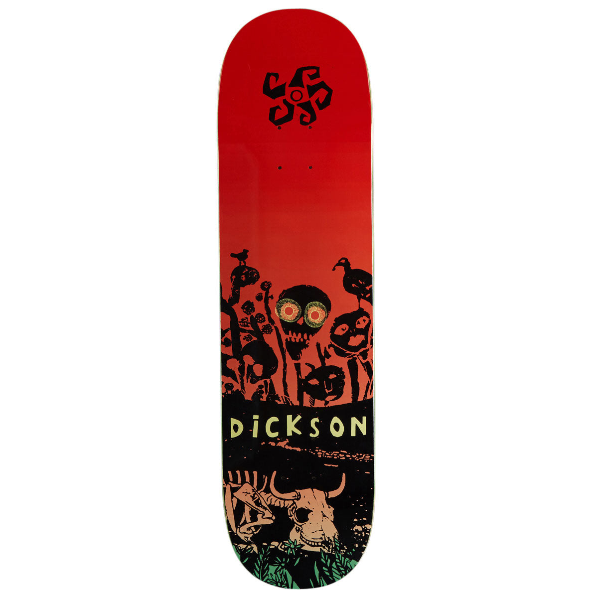 Deathwish Jon Dickson Flowers Skateboard Deck - 8.25"