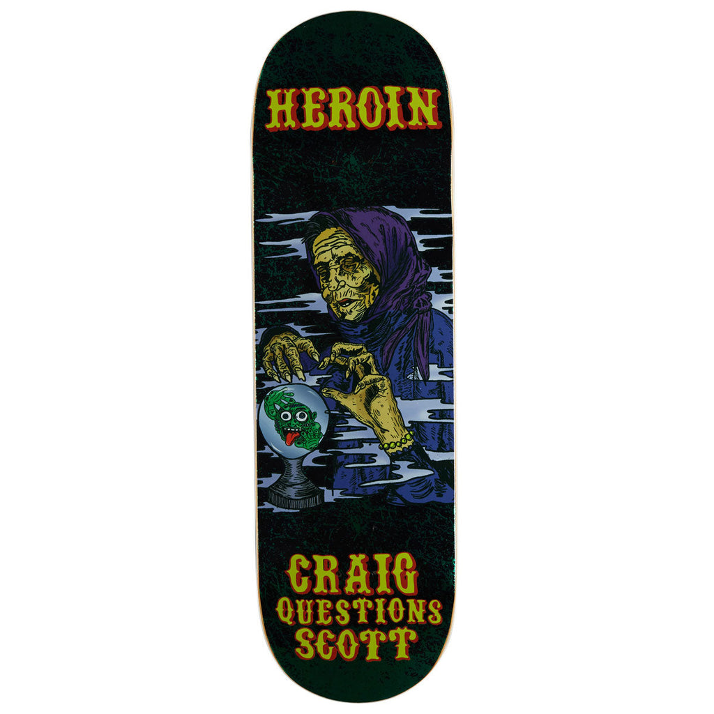 Heroin Craig Questions KO2 Fortune Teller Skateboard Deck - 9.25"