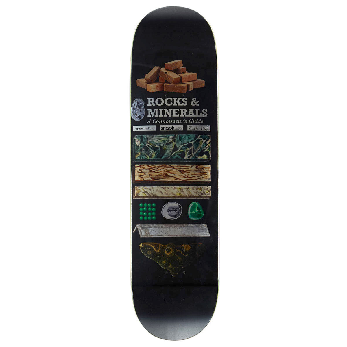 Snack May Rocks And Minerals Skateboard Deck - 8.38"