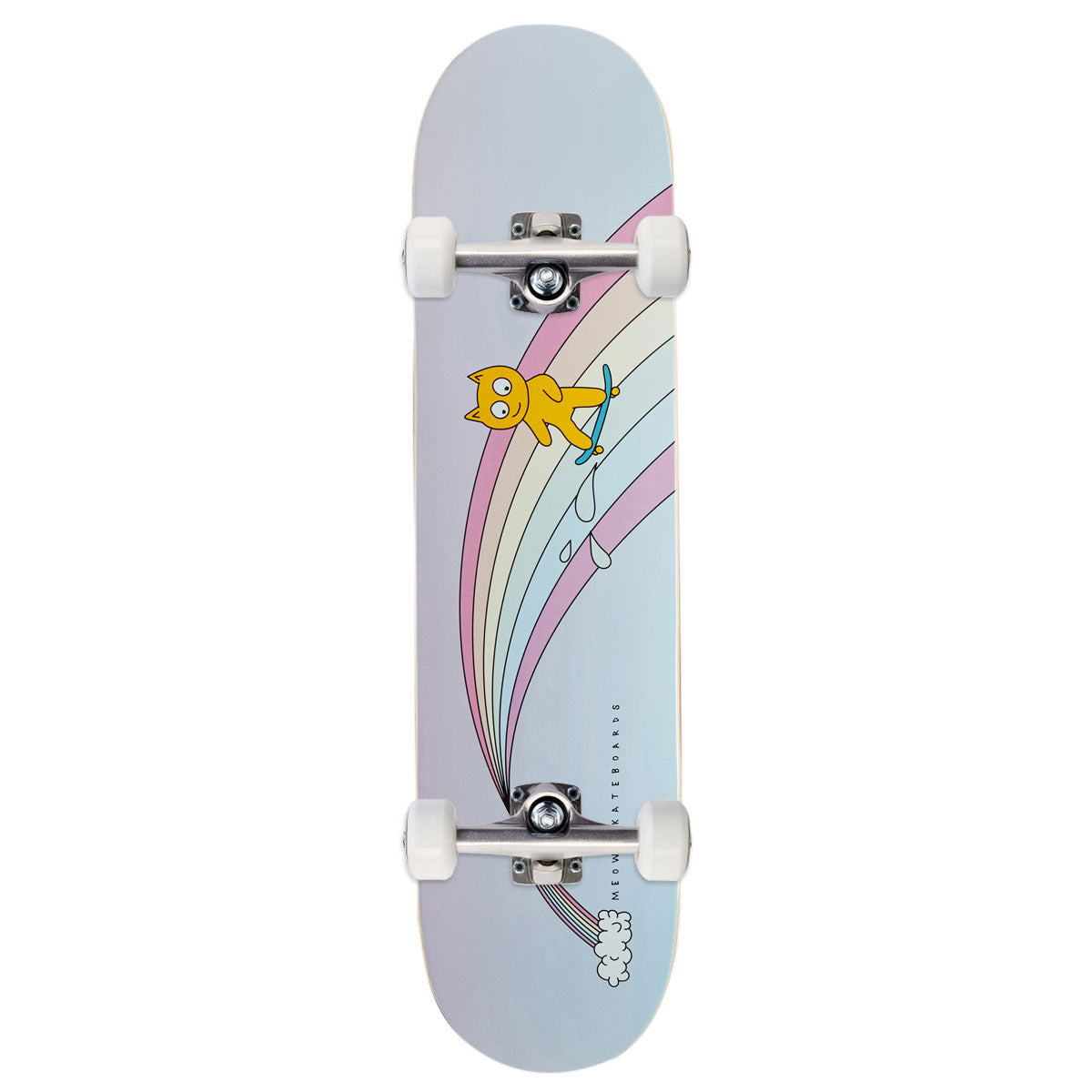 Meow Over The Rainbow Fade Skateboard Complete - 7.75"