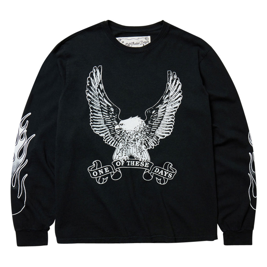 One Of These Days An American Original Long Sleeve T-Shirt - Washed Black