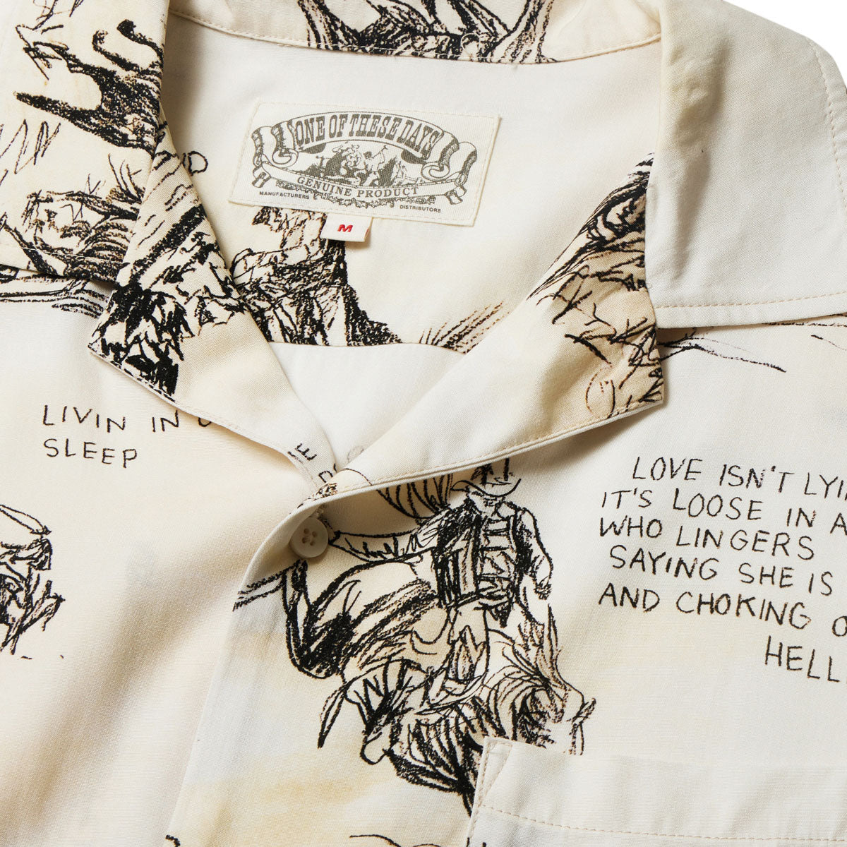 One Of These Days Best Of My Time Camp Shirt - Natural