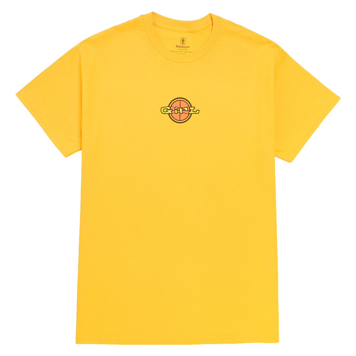 Girl Full Court Logo T-Shirt - Yellow