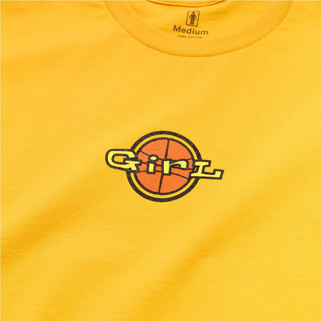 Girl Full Court Logo T-Shirt - Yellow