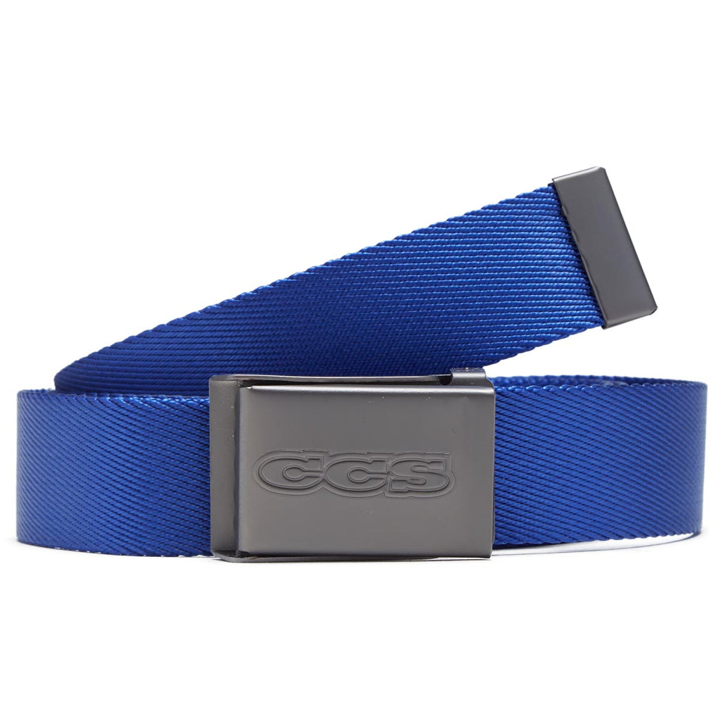 CCS Gunmetal 96 Logo Web Belt - Royal Blue