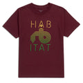 Habitat Stencil Soar T-Shirt - Maroon