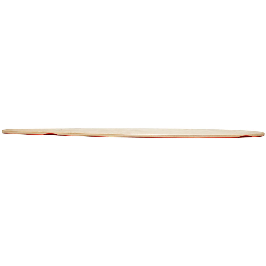 Daddies Logo Pintail Longboard Deck - Orange