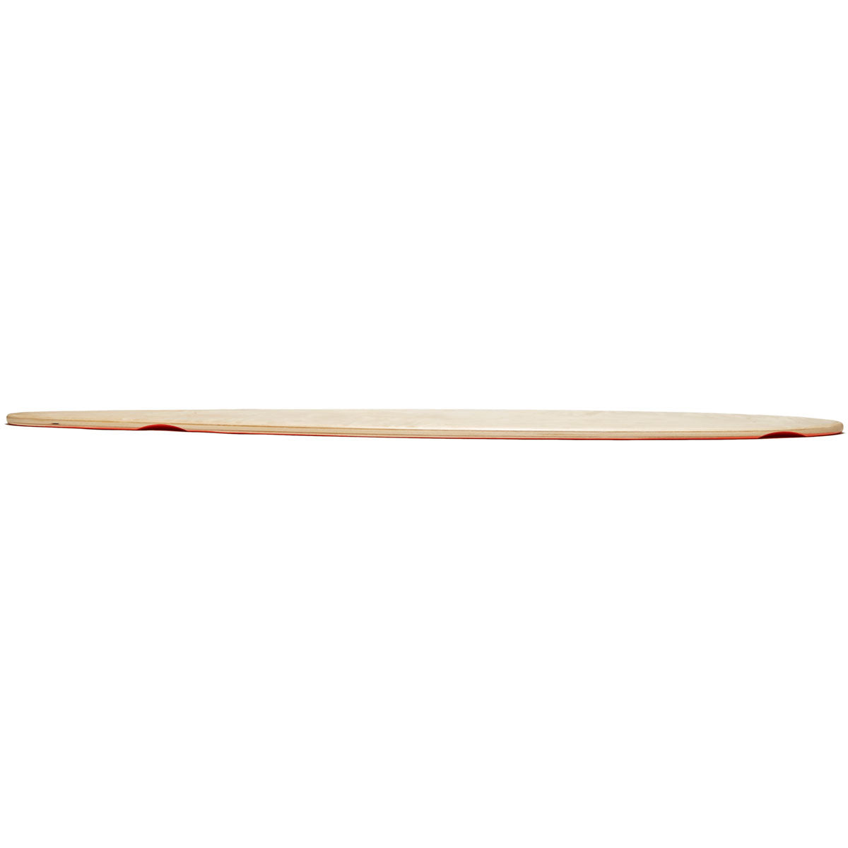 Daddies Logo Pintail Longboard Deck - Orange