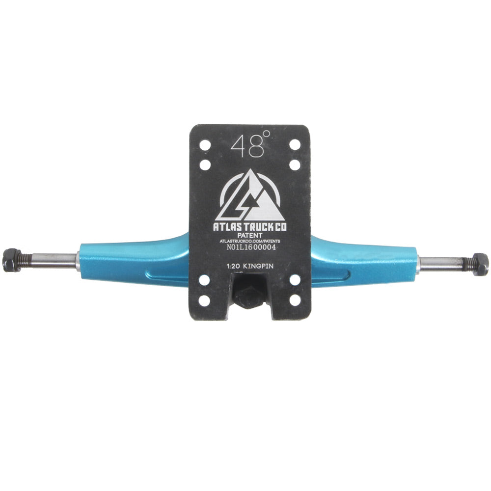 Atlas 180mm 8mm 48 Degree Ultralight Longboard Trucks - Blue Steel