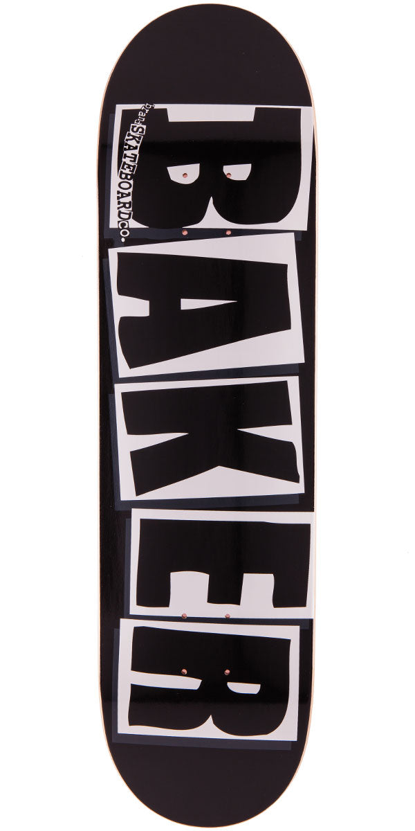 Baker Brand Logo Skateboard Deck - Black/White - 8.25"