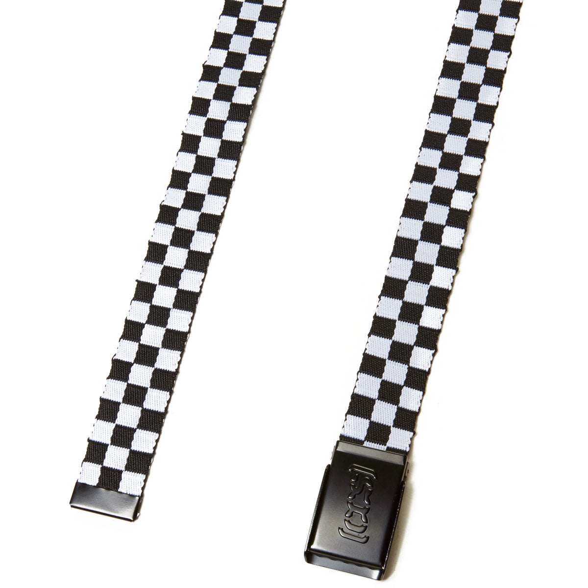 CCS Black Logo Buckle Belt - Checkerboard
