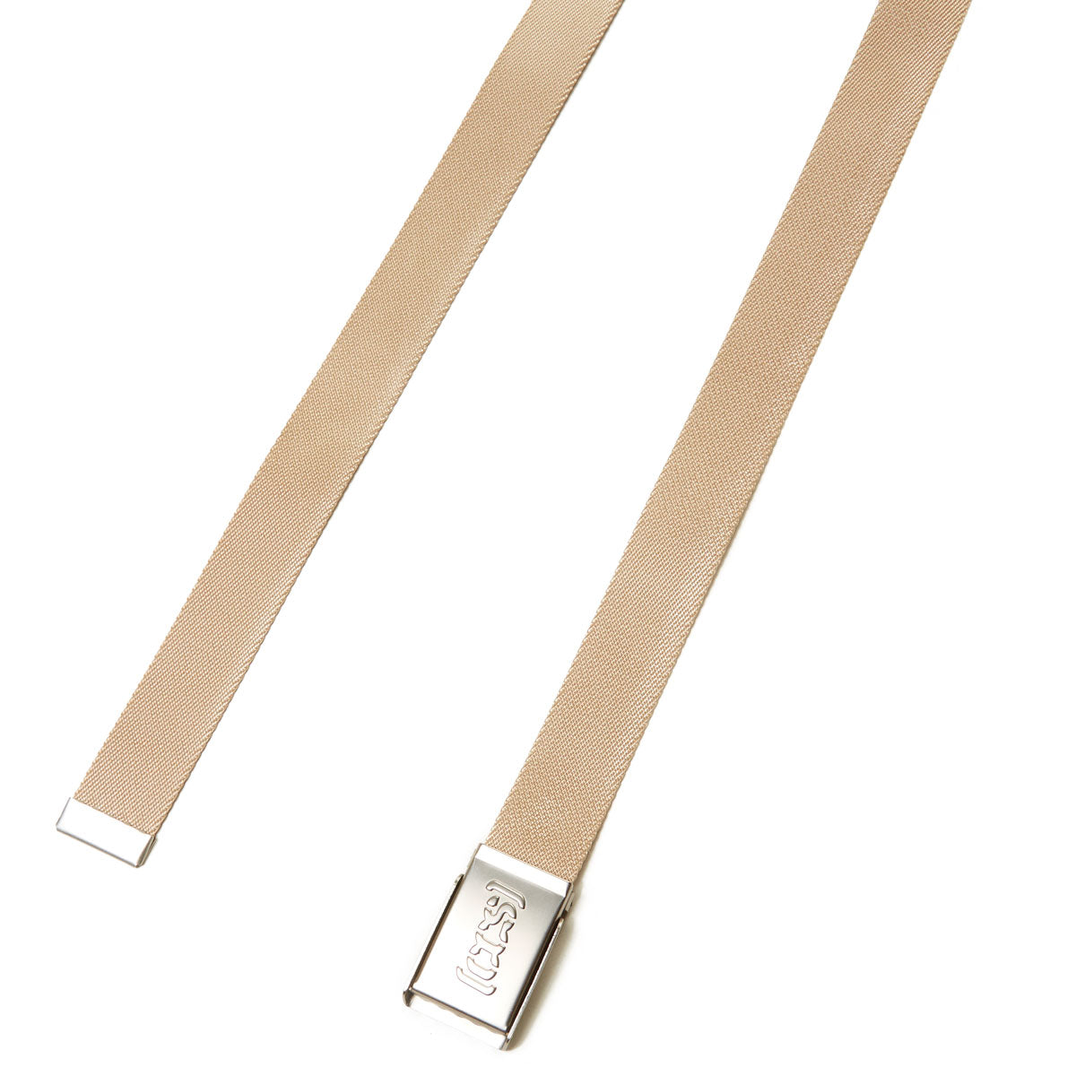CCS Silver Logo Buckle Belt - Tan