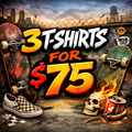 PDP 3 T-Shirts for $75